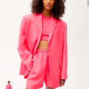 Aloe Linen Tailored Blazer $325 PANGAIA new w tags and still in box size s 4-6